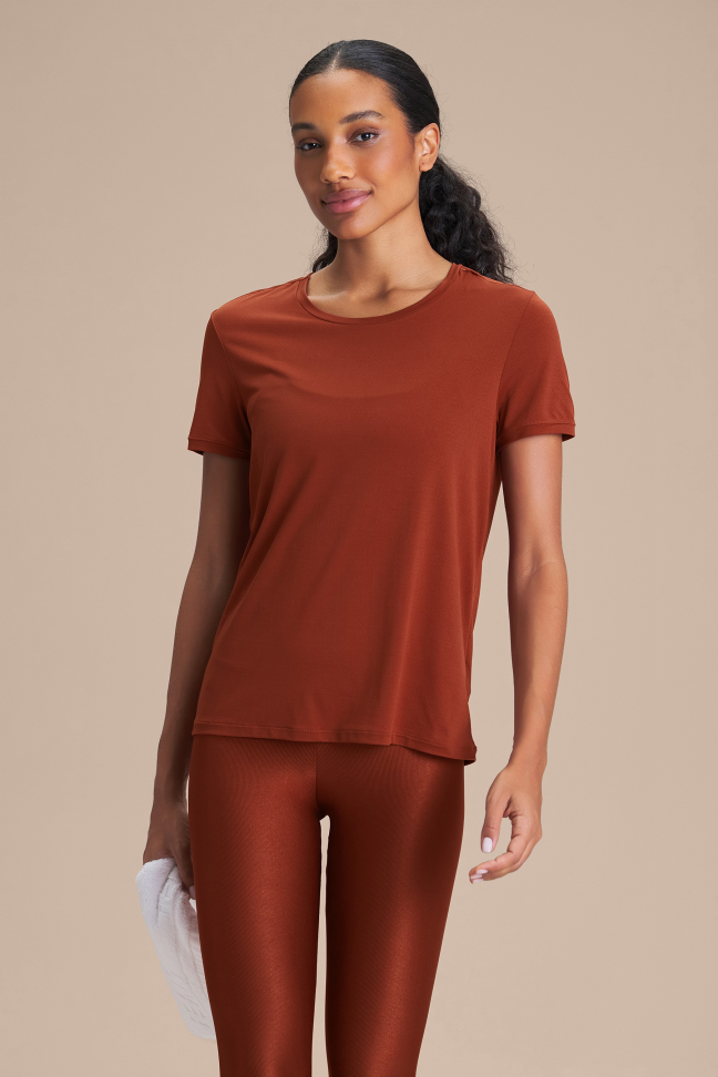 Calça Fusô Fitness Feminina LIVE! Allure® Adaptiv Rust Red - #4