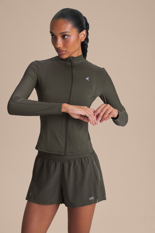 Jaqueta Fitness Feminina LIVE! Harmony Pro Obsidian Grey