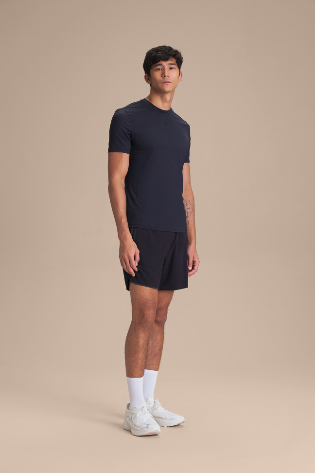 Camiseta de Corrida Masculina LIVE! Run Slim Harmony Pro Preta com UV 50+ - #7