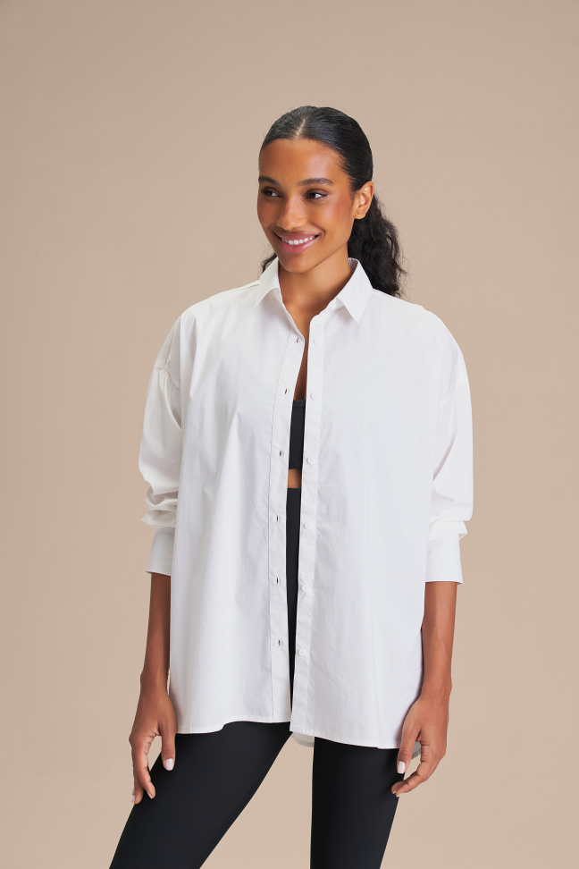 Camisa Feminina LIVE! Ween White Manga Longa