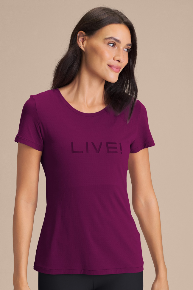 Camiseta LIVE! Comfort Essence Purple