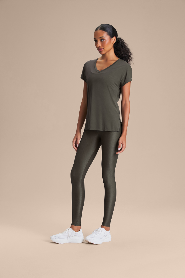 Camiseta Fitness Feminina LIVE! V Comfort Obsidian Grey - #5