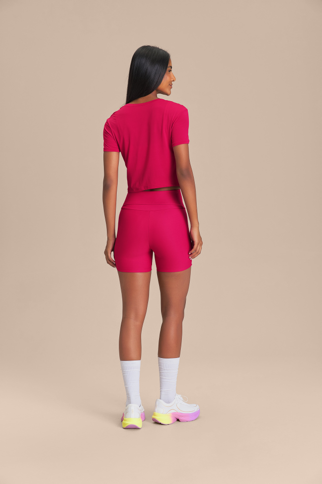 Camiseta Cropped LIVE! Comfort Vital Pink - #3