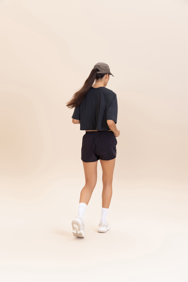Camiseta Cropped Bio Stretch Black LIVE! - #4