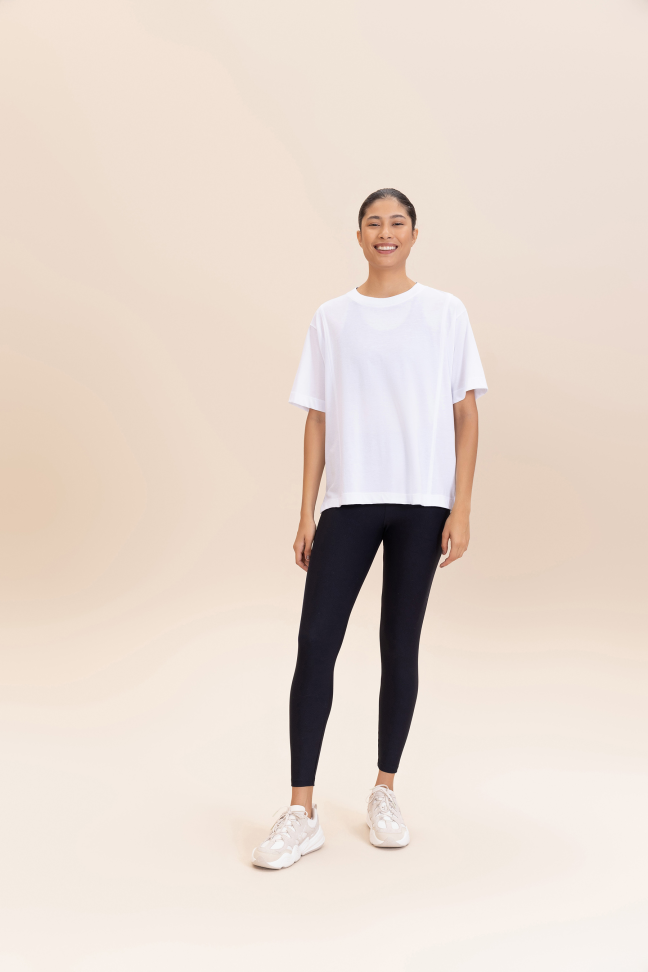 Camiseta Ampla Soft Pima White Branca LIVE!