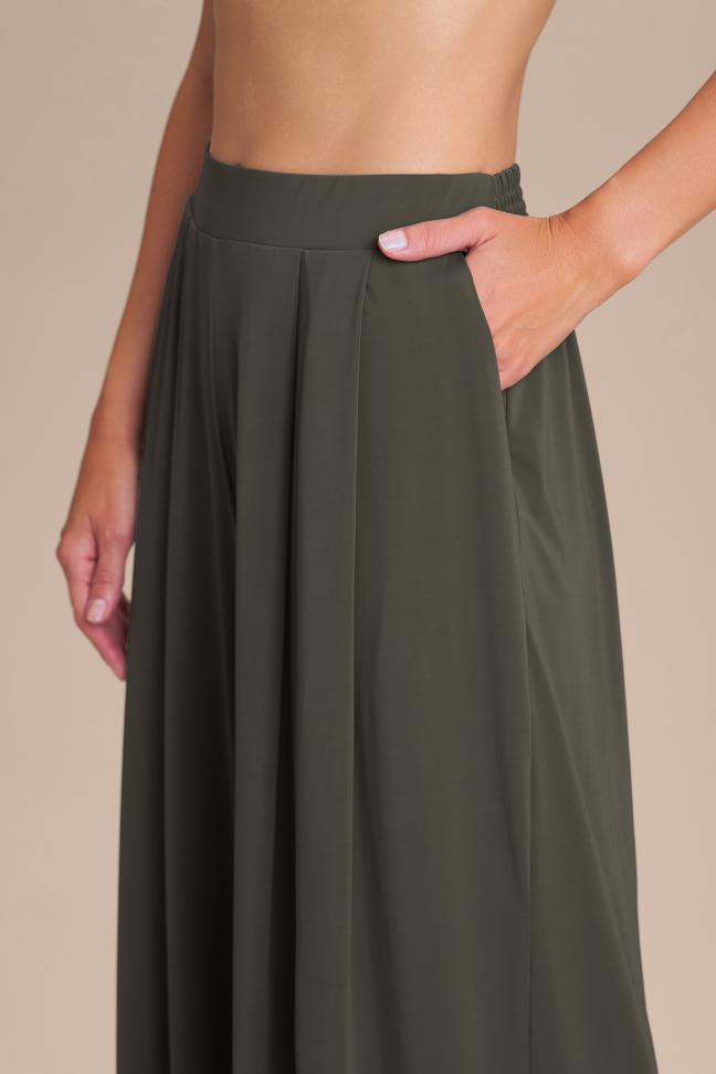Calça Pantalona Feminina LIVE! Wide Obsidian Grey