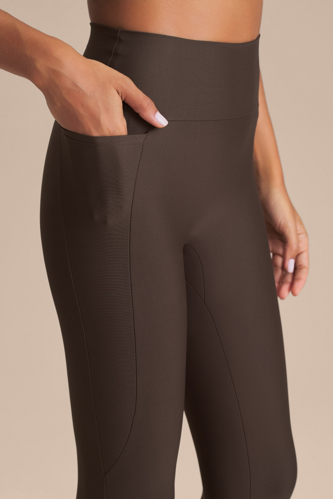 Legging Fitness Feminina LIVE! Pocket Hydefit® Adaptiv Cocoa Brown - #3