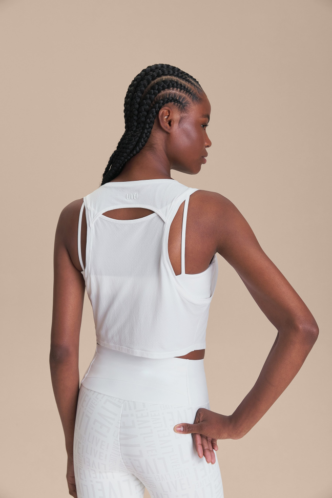 Regata Cropped Comfort Branco LIVE!