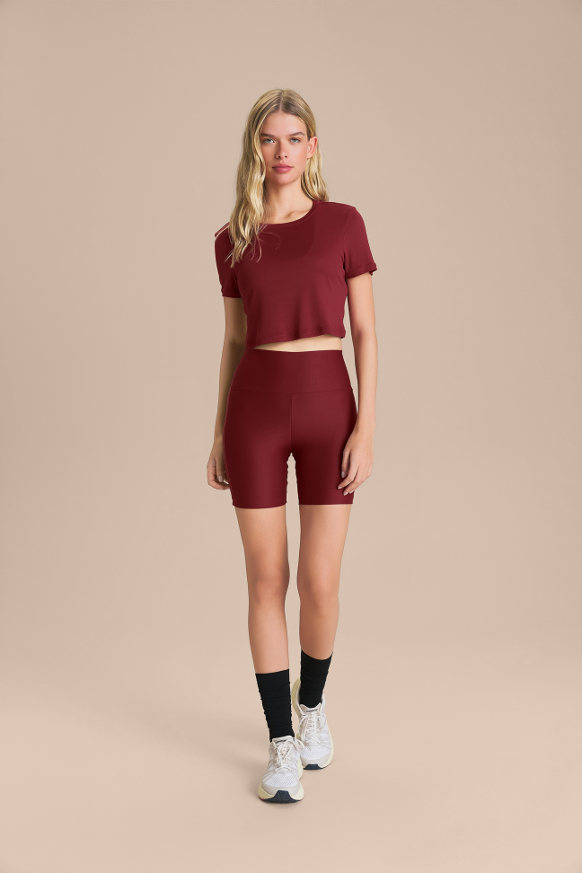 Camiseta Cropped Bio Stretch Crimson LIVE! - #3