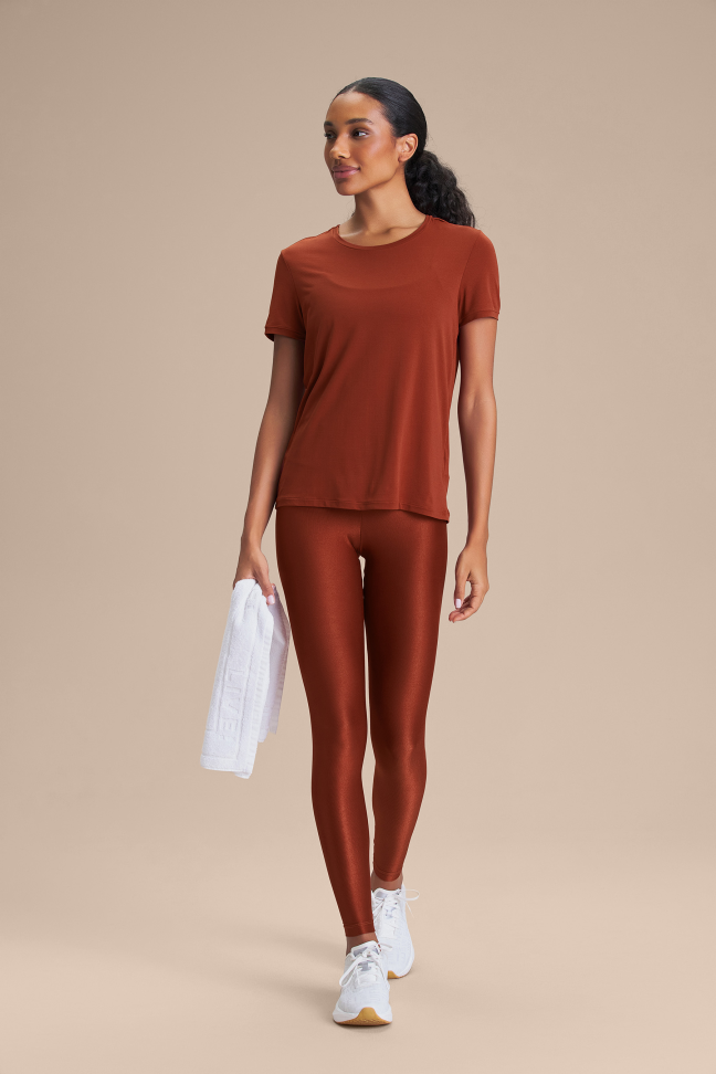 Calça Fusô Fitness Feminina LIVE! Allure® Adaptiv Rust Red - #5