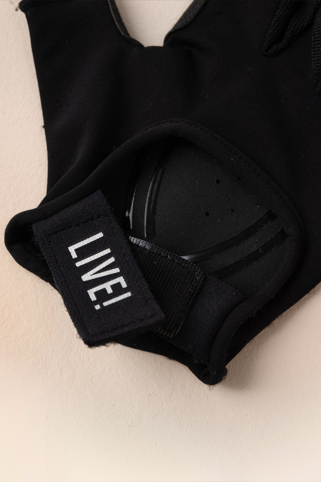 Luva Sportif Silicone Unissex Preta LIVE! - #5
