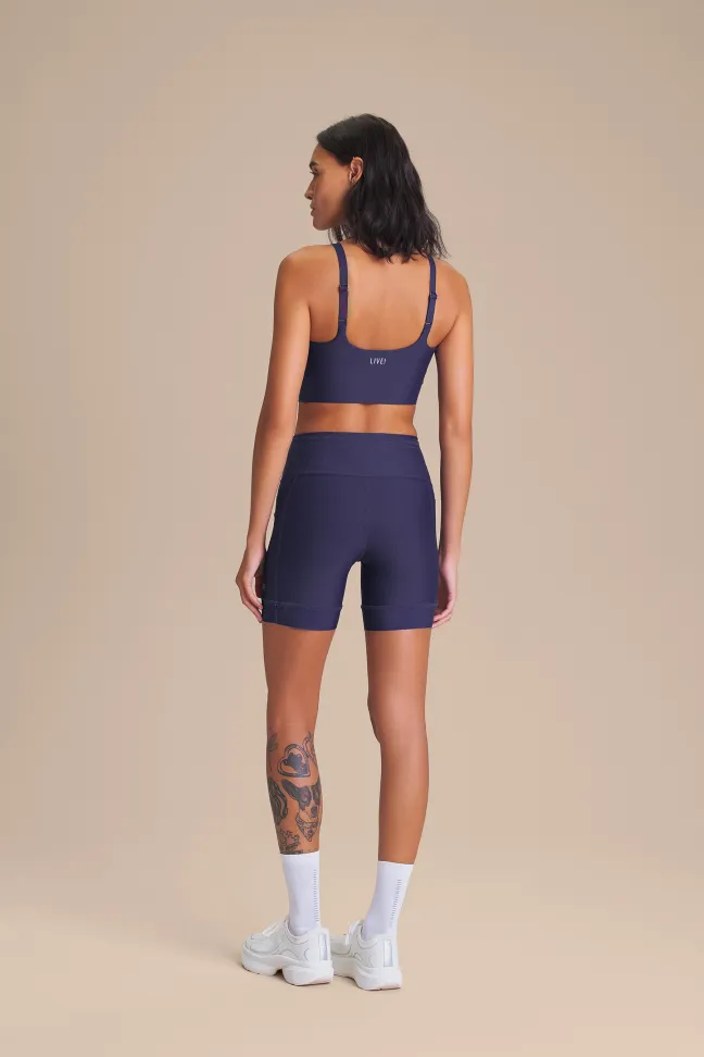 Bermuda Fitness Feminina LIVE! Six Pockets Speed Tide com 6 Bolsos - #6