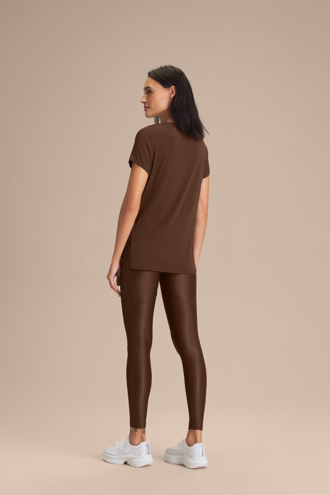 Camiseta Fitness Feminina LIVE! V Comfort com Quick Dry Sepia Brown - #5