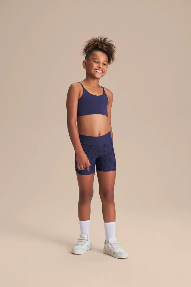 Top Fitness Infantil LIVE! Curve Kids Azul Tide com Bojo Removíve - #3