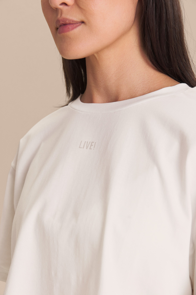 Camiseta Cropped Pima Slim Nimbus LIVE!
