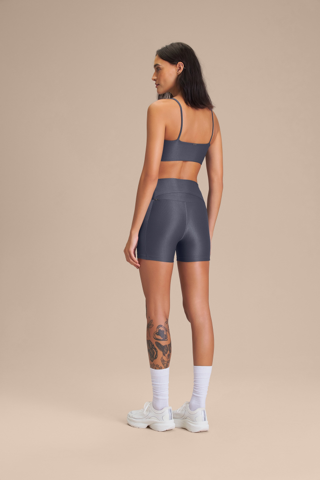 Shorts Fitness Feminino LIVE! Fit Allure® Adaptiv Iron Blue - #4