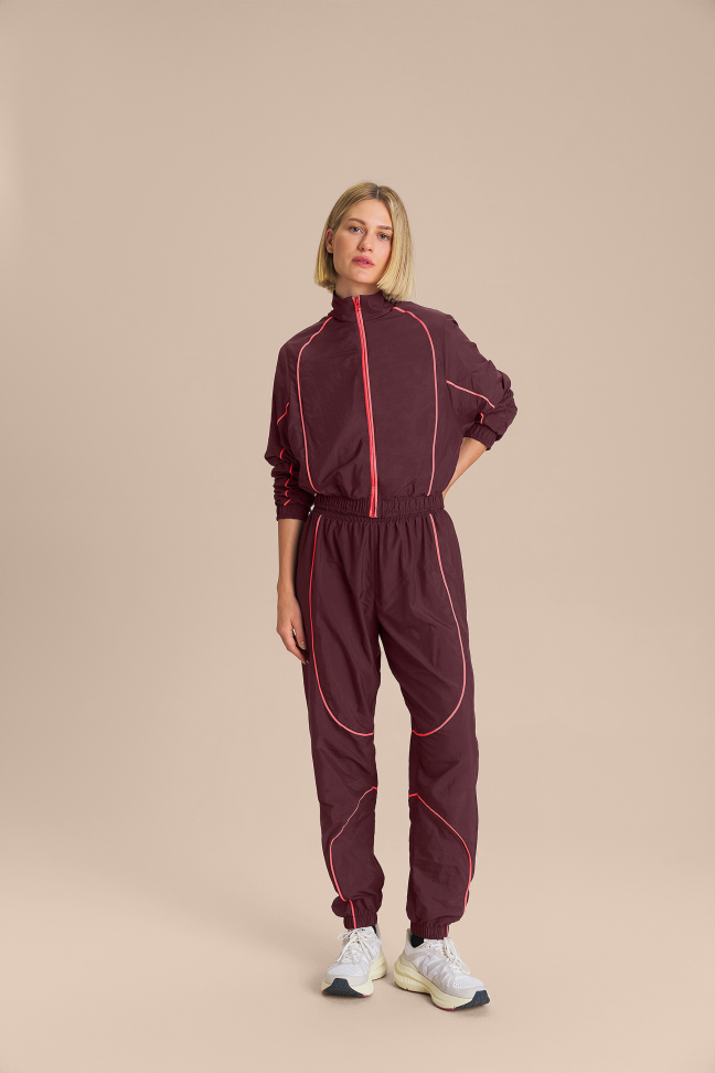 Jaqueta Nylon Net Aubergine LIVE! - #6