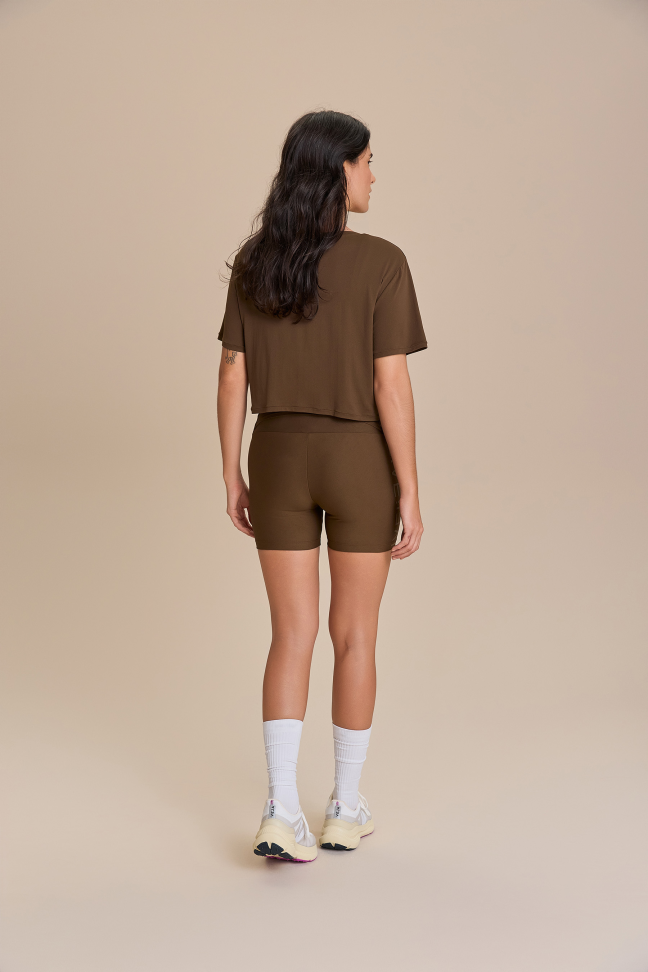 Camiseta Cropped LIVE! Comfort Nutmeg - #4