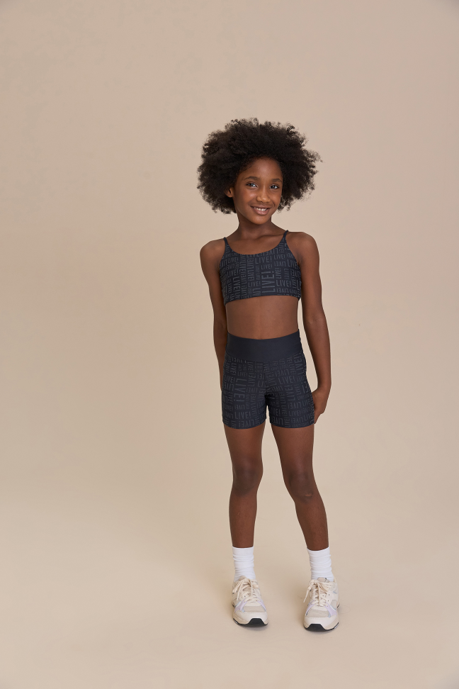 Shorts LIVE! Kids Preto Black