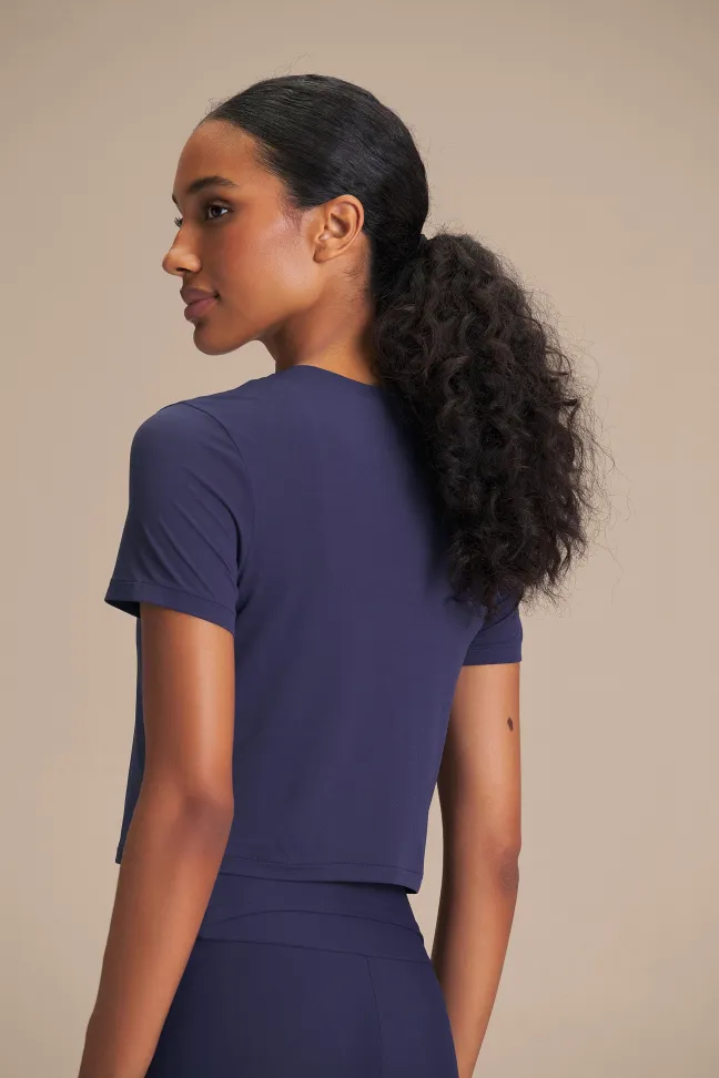 Camiseta Cropped Fitness Feminina LIVE! Comfort Tide - #3