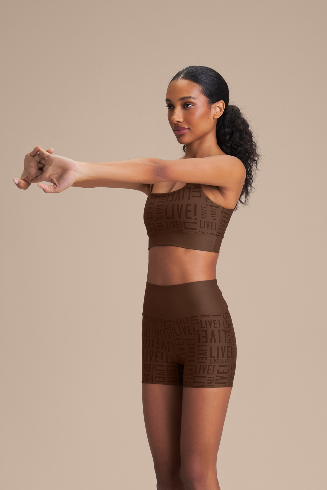 Top Fitness Feminino Move LIVE! Sense Pro® Sepia Brown