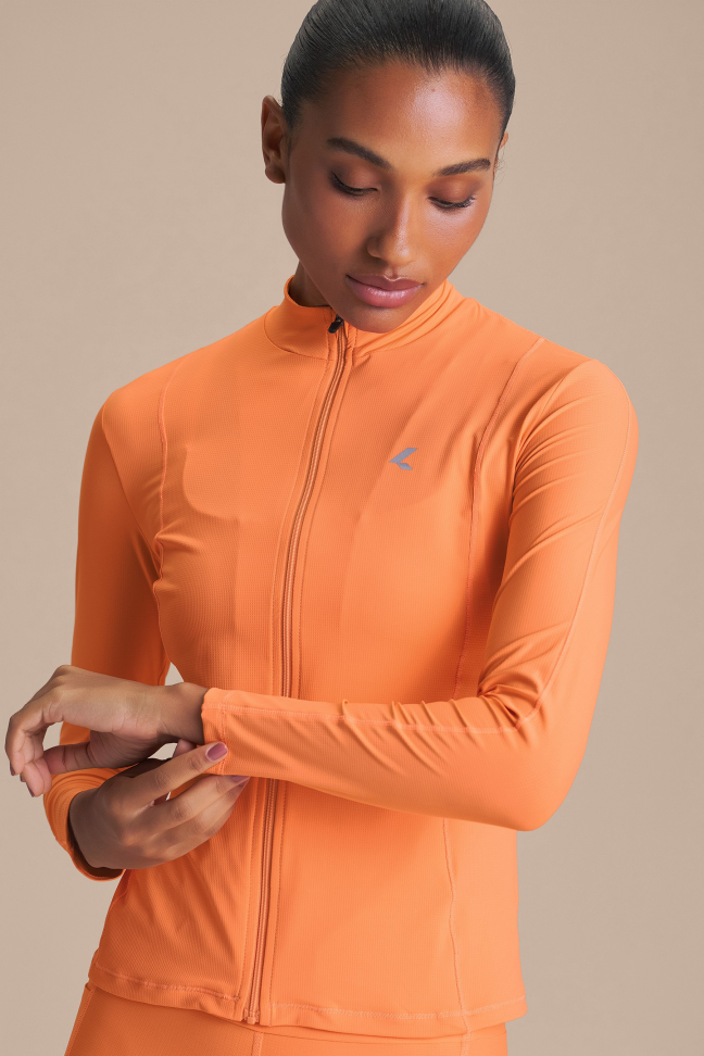Jaqueta Fitness Feminina LIVE! Harmony Pro Solar Orange