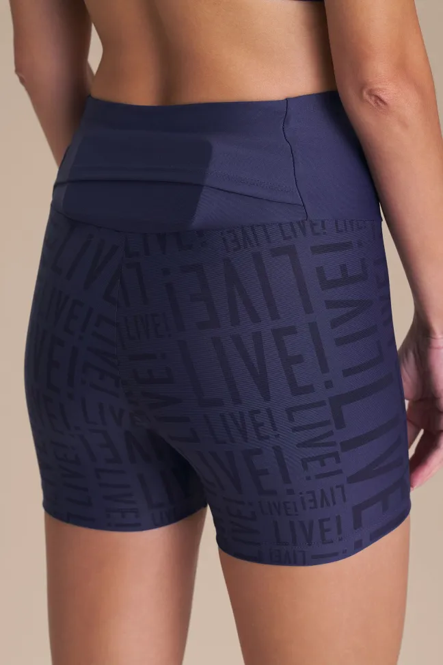 Shorts Fitness Feminino LIVE! Fit Tide - #4