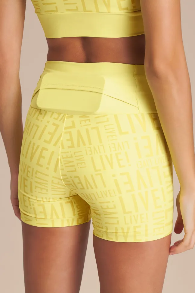 Shorts Fit LIVE! Candelight Yellow - #3