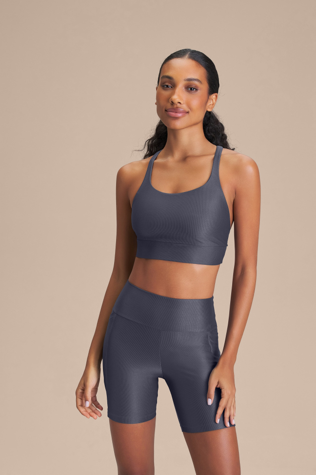 Top Fitness Feminino LIVE! Neo Allure® Adaptiv Iron Blue