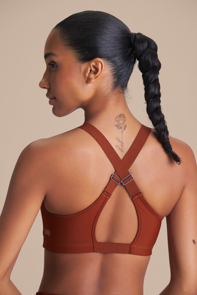 Top Fitness Feminino LIVE! Intense Race Pro® Rust Red