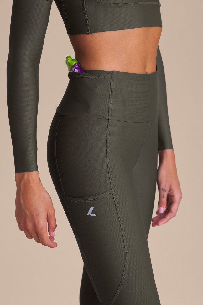 Calça Legging Fitness Feminina LIVE! Six Pockets Speed Obsidian Grey com 6 Bolsos - #4