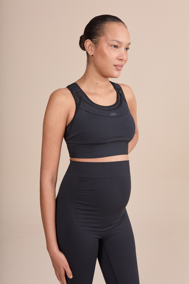 Top Amamentação Maternity Preto LIVE!
