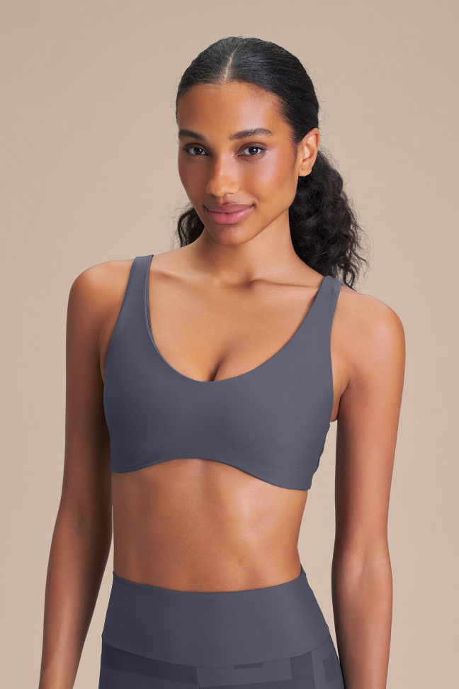 Top Fitness Feminino LIVE! Reversible Maxi Hydefit® Adaptiv Iron Blue
