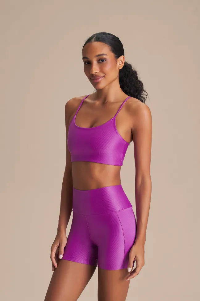 Shorts Fitness Feminino LIVE! Fit Allure® Adaptiv Memory Pink
