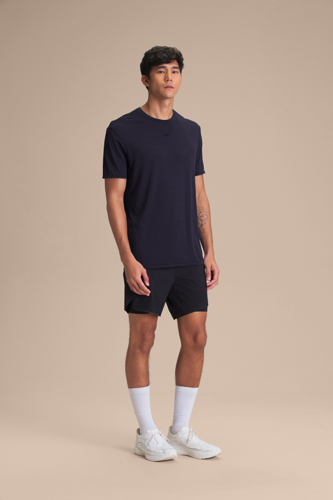 Camiseta Fitness Masculina LIVE! Train Comfy Men Blue Ink