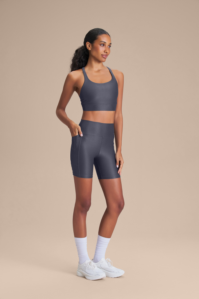 Top Fitness Feminino LIVE! Neo Allure® Adaptiv Iron Blue - #4