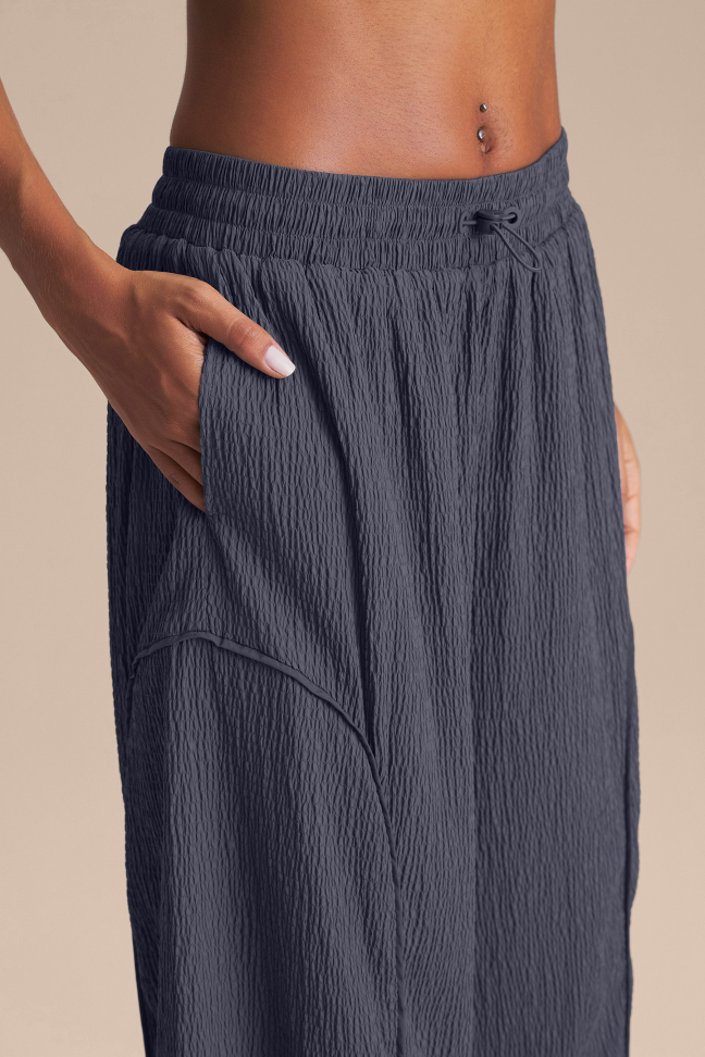 Calça Reta Nylon Gridline Iron Blue LIVE! - #3