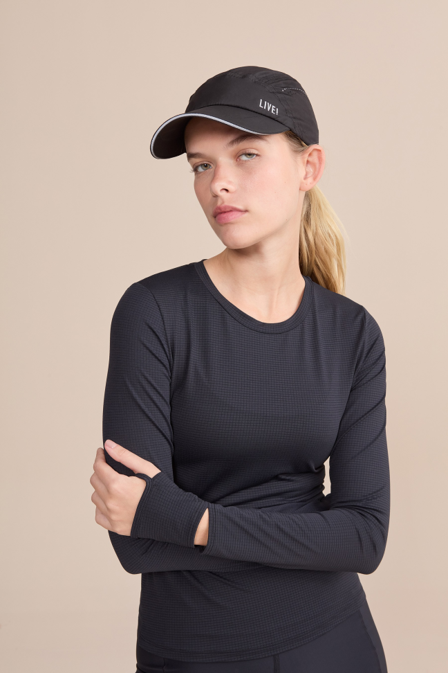 Blusa Manga Longa Trophy Air Move® Preto LIVE!