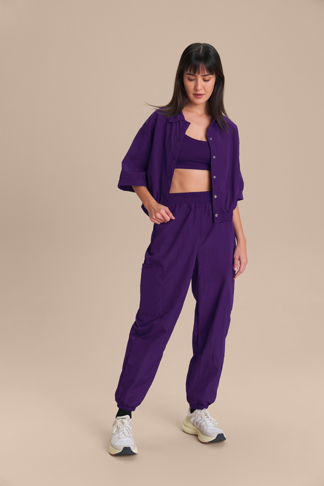 Calça Jogger Flexwave Purple Glitch LIVE!