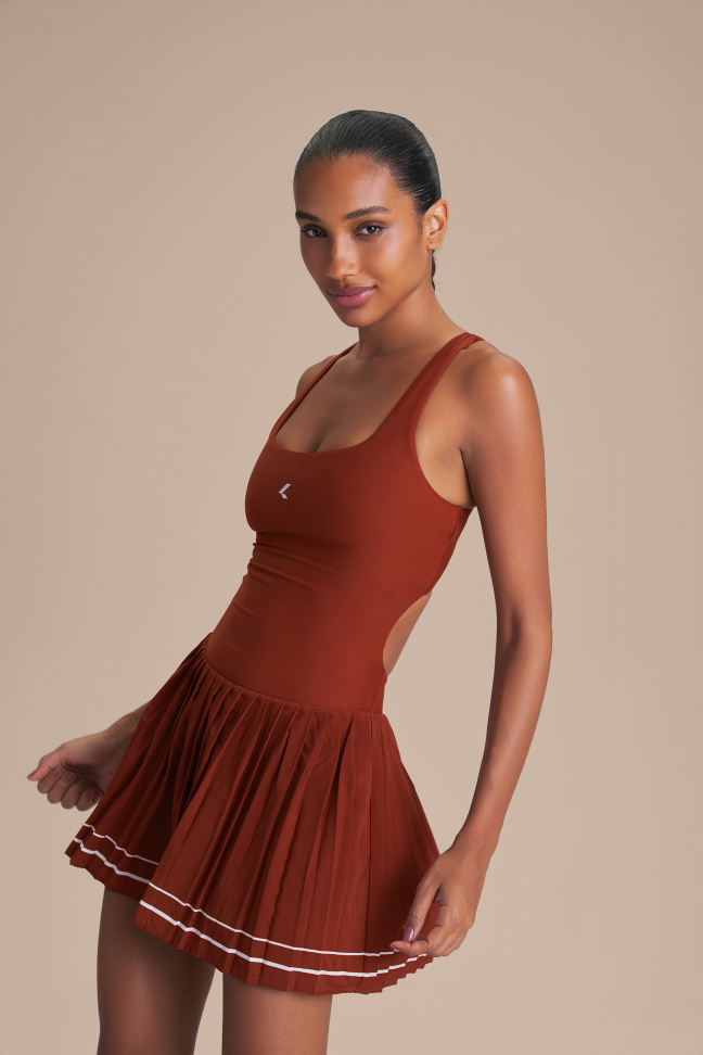 Vestido Esportivo Feminino LIVE! Ace Hydefit® Adaptiv Rust Red - #3