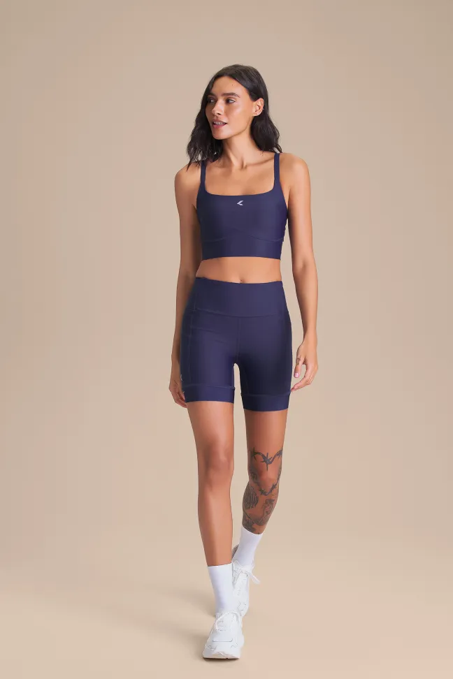Bermuda Fitness Feminina LIVE! Six Pockets Speed Tide com 6 Bolsos - #7