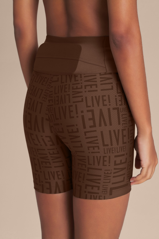 Bermuda Fitness Feminina LIVE! Sense Pro® Sepia Brown - #3