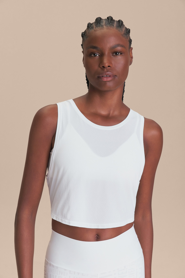 Regata Cropped Comfort Branco LIVE!