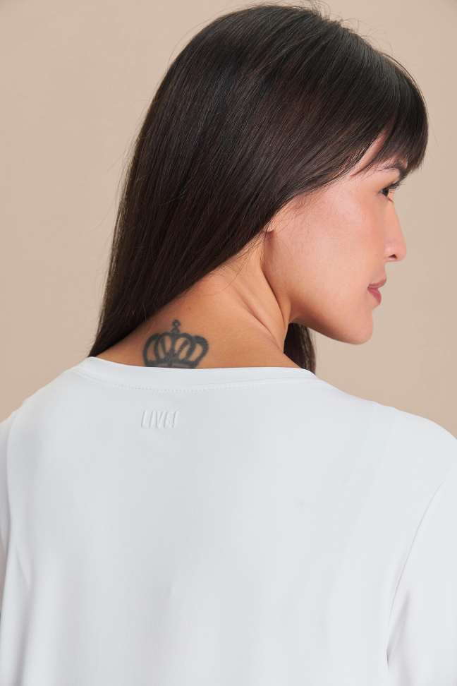 Camiseta Bio Stretch Branca LIVE! - #4