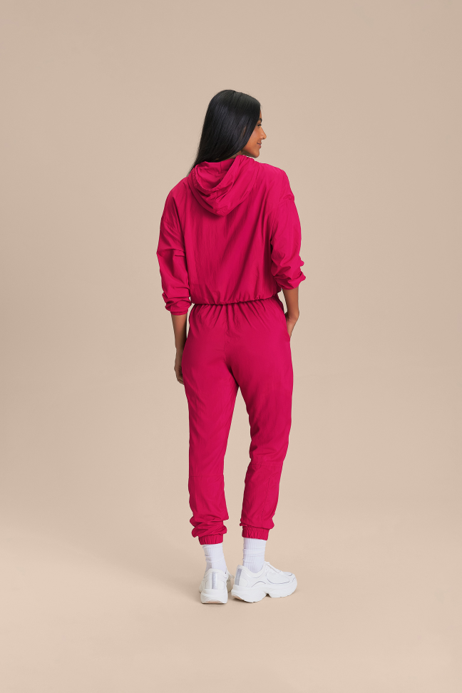 Jaqueta Cropped Long Nylon Net Vital Pink LIVE! - #4