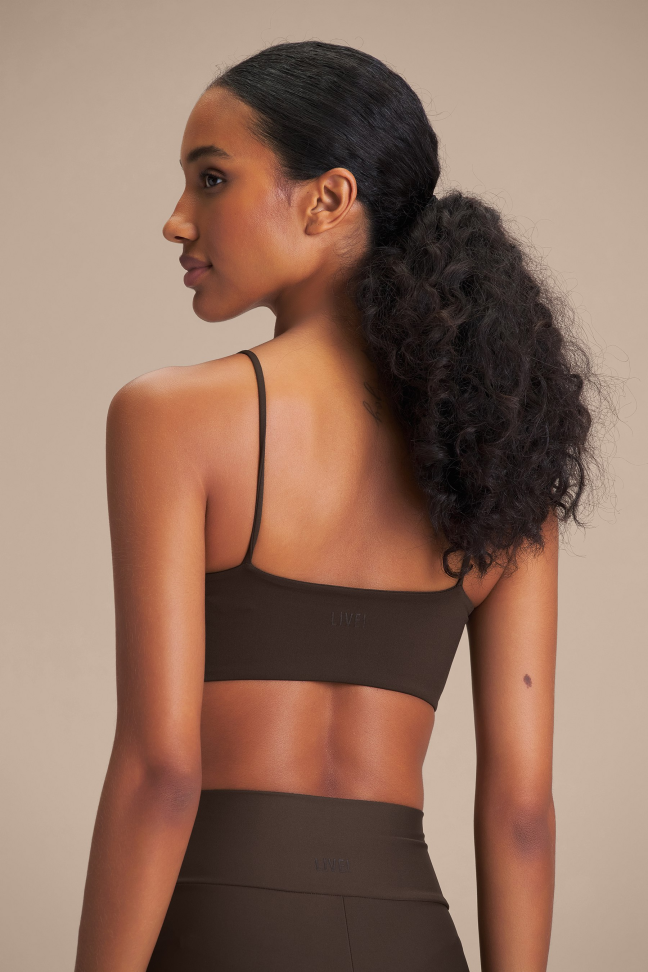 Top Fitness Feminino LIVE! Curve Sense® Cocoa Brown