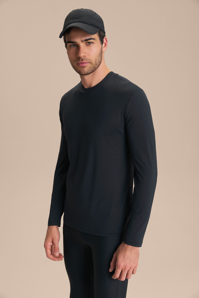 Camiseta ML Run Slim Men Preto LIVE!