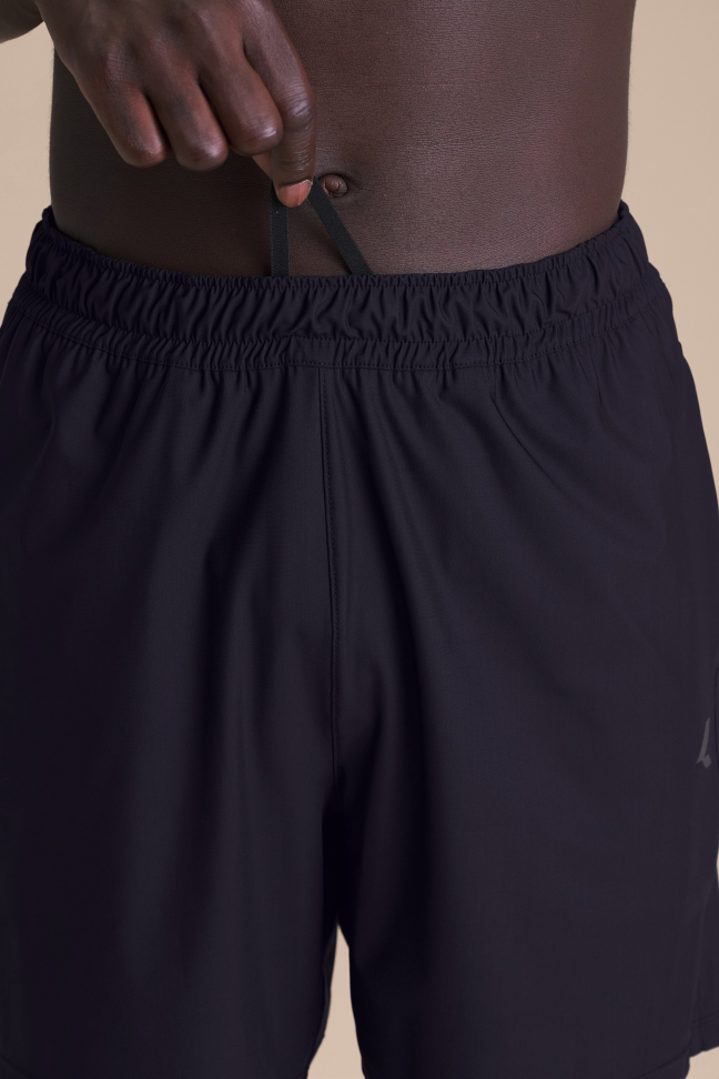 Bermuda Fitness Masculina LIVE! Train 6" Men Blue Ink com Bolsos e Quick Dry