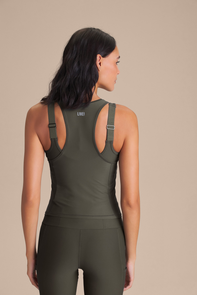 Regata Fitness Feminina LIVE! Harmony Pro Obsidian Grey