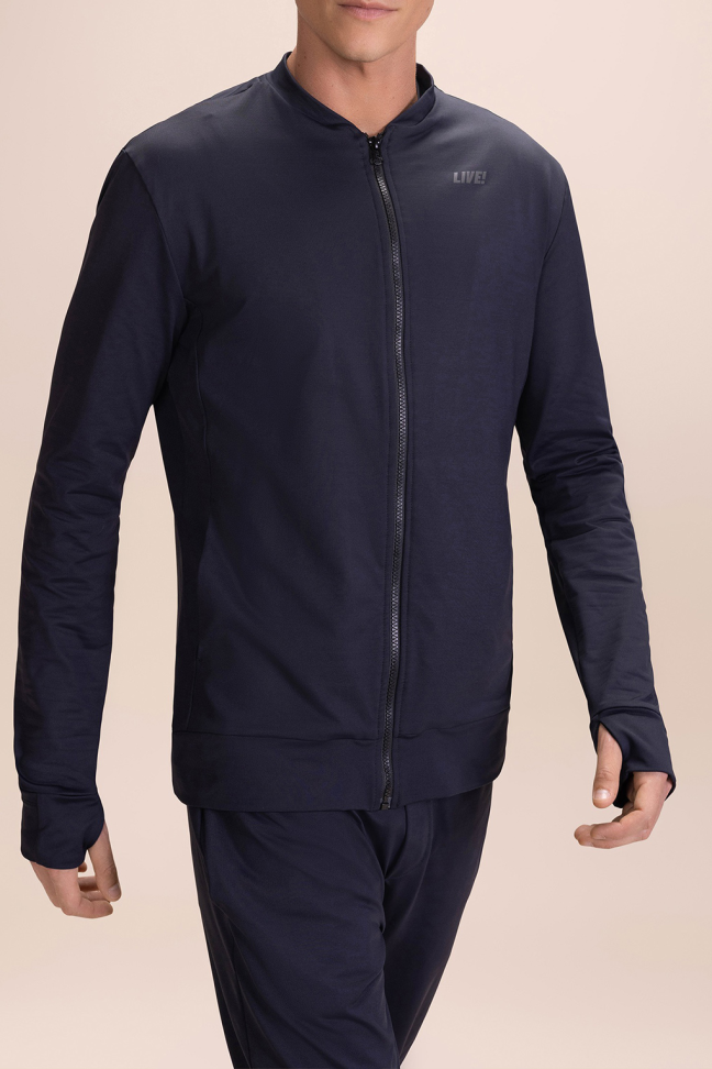 Jaqueta Fleece Men Masculina Preta LIVE!